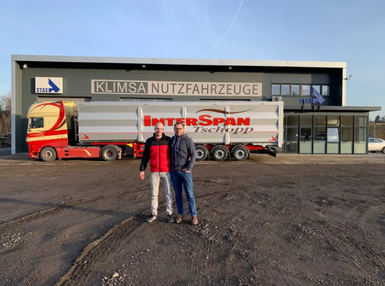 Klimsa Nutzfahrzeuge - Glückliche Kunden - Interspan Tschopp - Schweiz - Marcel Tschopp